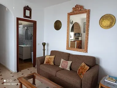 Zona de estar de Apartamento Mojácar - Espectaculares vistas al Mar