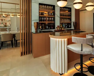 Utensilios para hacer té y café en Beachfront apartamento in san josé
