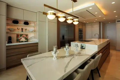 Plano de Beachfront apartamento in san josé