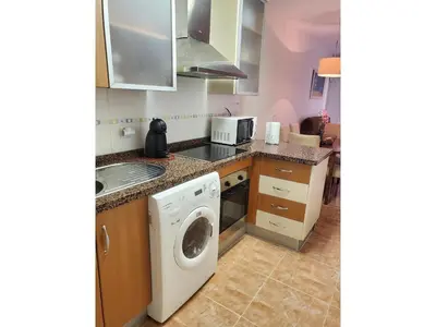 Una cocina o zona de cocina en Seaside apartment in Vera with terrace