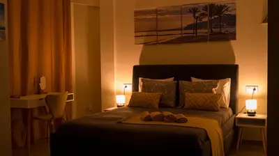 Cama o camas de una habitación en Zapillo beach