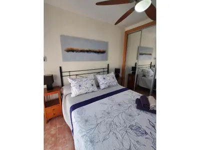 Cama o camas de una habitación en Cozy Apartment in Vera, Just Steps from the Beach