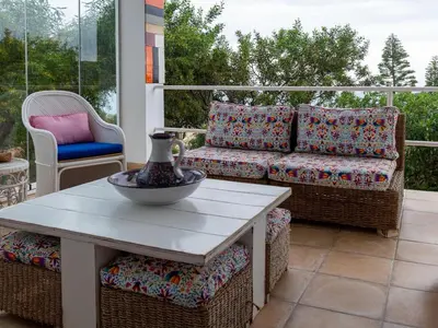 Zona de estar de Vacation villa with sea views in Mojácar