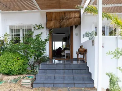 Jardín al aire libre en Vacation villa with sea views in Mojácar