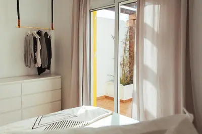 Cama o camas de una habitación en ZURIA - Casa tranquila con patio en Cabo de Gata