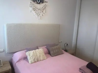 Cama o camas de una habitación en Mojacar Breeze - Mojacar Playa - 2 bedroom - Sleeps 4 - R413