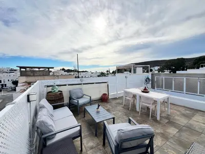 Un balcón o terraza de PUSHE Village Agua Amarga Beach & Nature