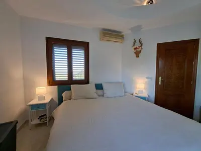 Cama o camas de una habitación en Villa Dos Dedos