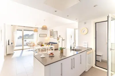 Una cocina o zona de cocina en CT 407 AL - Faro's Las Negras Beach Apartment for 4 - Cabo de Gata