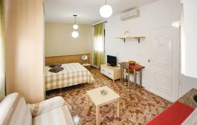 Cama o camas de una habitación en Estudio Estrella