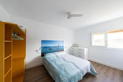 Cama o camas de una habitación en Belmar
