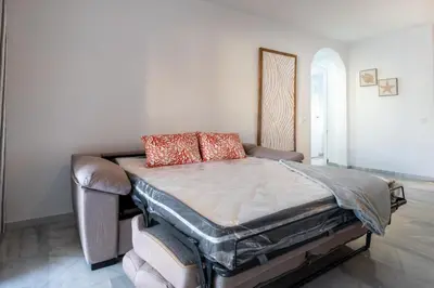 Cama o camas de una habitación en Apartamento isabel