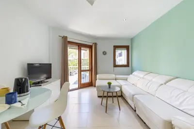 Una televisión o centro de entretenimiento en AlmeriaSuite Aguadulce Serenity Stay