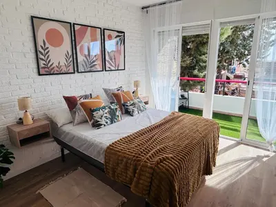 Cama o camas de una habitación en Atico el Rancho