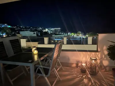Un balcón o terraza de Penthouse Mojacar beach newly build