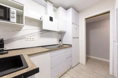 Una cocina o zona de cocina en AlmeriaSuite El Zapillo Beach