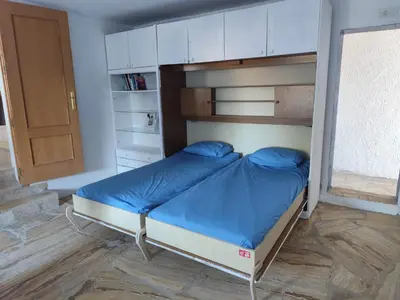 Cama o camas de una habitación en Villa Piscis
