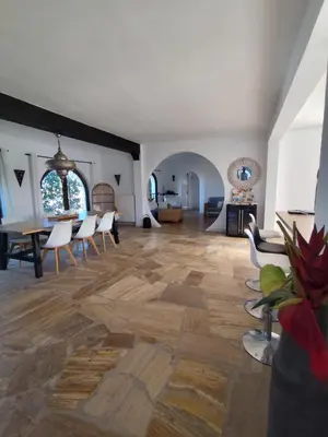 Zona de estar de Villa Piscis