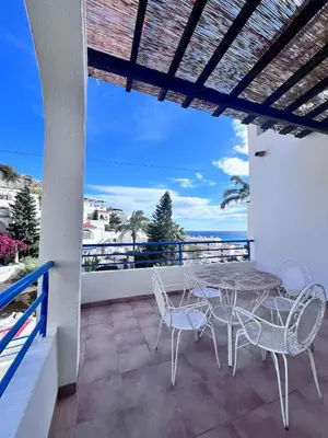 Un balcón o terraza de Quiet Mojacar 5p Sea View Terrace, Sunsets & Pool