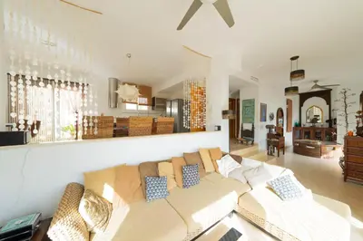 Zona de estar de Villa Las Puertas