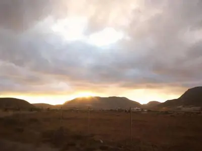Paisaje cerca de este camping
