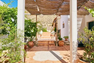 Jardín al aire libre en Olivo, Finca del Alamo