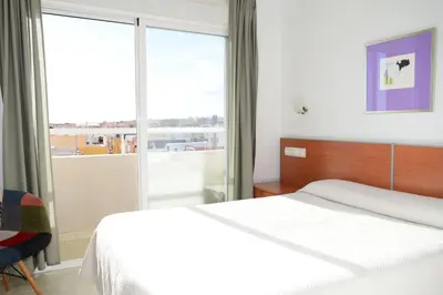 Cama o camas de una habitación en Hotel Mirablau