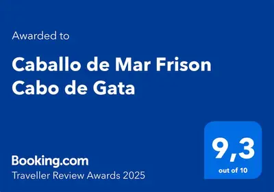 Certificado, premio, señal o documento que está expuesto en Caballo de Mar Frison Cabo de Gata