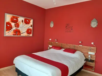 Cama o camas de una habitación en Casa Lamberdina