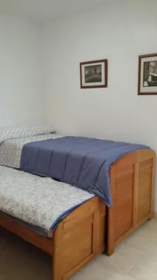 Cama o camas de una habitación en Vistarreal de Calarreona