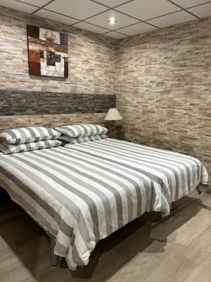 Cama o camas de una habitación en Ubicación impresionante A 15 metros de la playa Mojacar