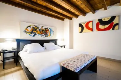 Cama o camas de una habitación en YIT Abentofail