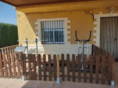 Un balcón o terraza de House with private pool in Aguilas, sea & pool view