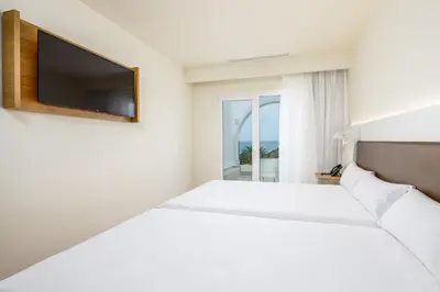 Cama o camas de una habitación en Playamojácar