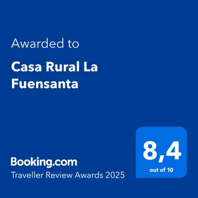 Certificado, premio, señal o documento que está expuesto en Casa Rural La Fuensanta