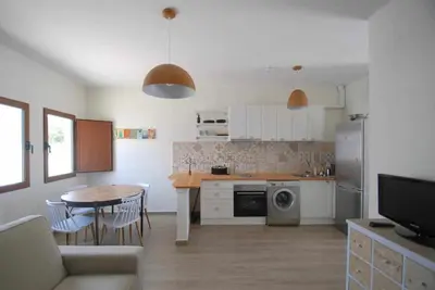 Una cocina o zona de cocina en La Gata Azul, Rodalquilar