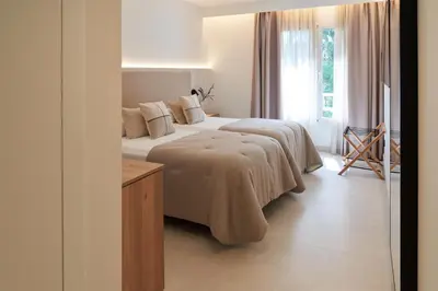 Cama o camas de una habitación en Hotel-Restaurante Jardines La Tejera