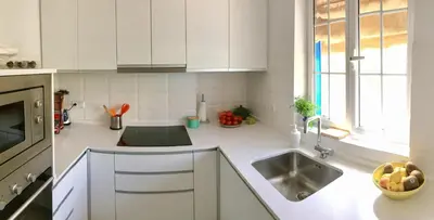 Una cocina o zona de cocina en Villa La Caleta