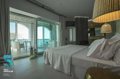 Cama o camas de una habitación en Villa Singular