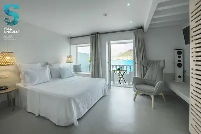Cama o camas de una habitación en Villa Singular