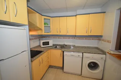 Una cocina o zona de cocina en Apartamentos Mexico