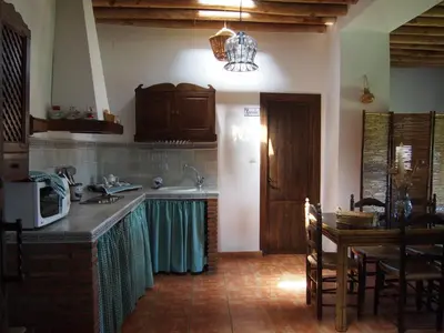 Una cocina o zona de cocina en El Huerto de Lobras
