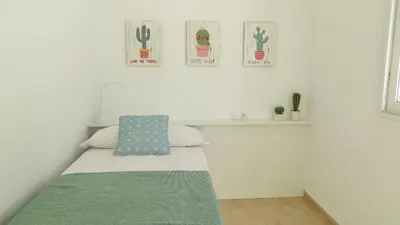 Cama o camas de una habitación en Villa del Pez Azul