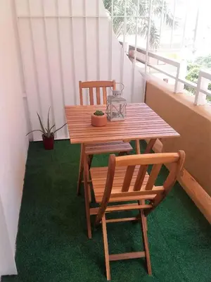 Un balcón o terraza de Apartamento a 5 min de la playa y el centro