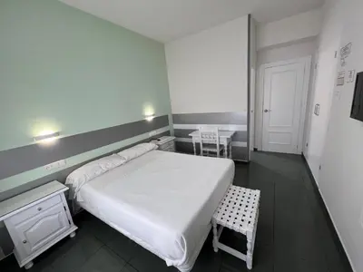 Cama o camas de una habitación en Hostal Venta Del Sol