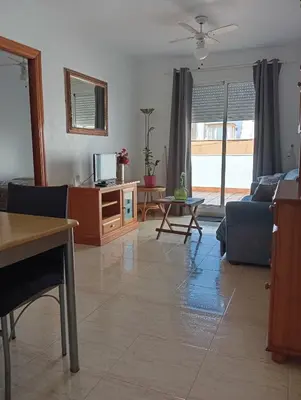 Zona de estar de One-bedroom flat 200m from the beach