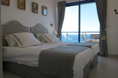Cama o camas de una habitación en Penthouse 
