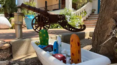 Plano de Casa Duende en Villa de Nijar con piscina