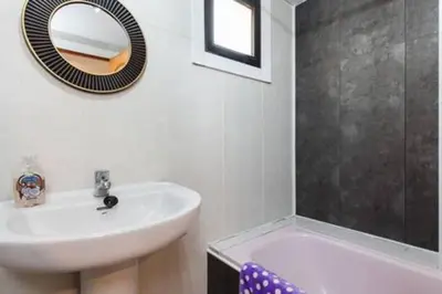 Un baño de Roquetas Beach