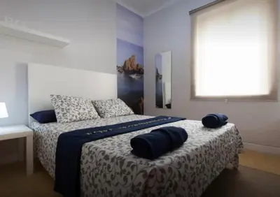 Cama o camas de una habitación en Apartamento Toreros Center Wifi